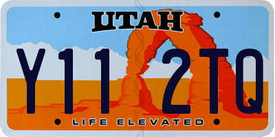 UT license plate Y112TQ