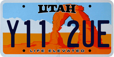 UT license plate Y112UE