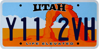 UT license plate Y112VH