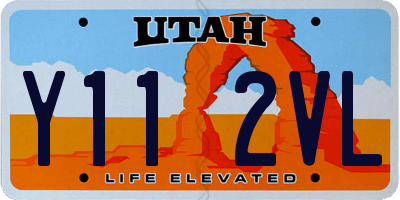 UT license plate Y112VL