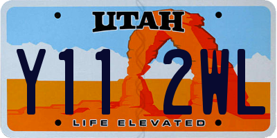 UT license plate Y112WL