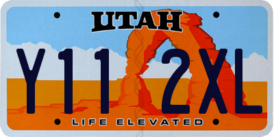 UT license plate Y112XL