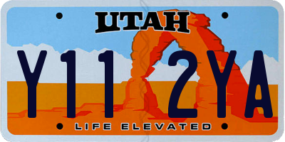 UT license plate Y112YA