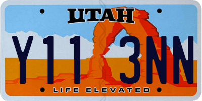 UT license plate Y113NN