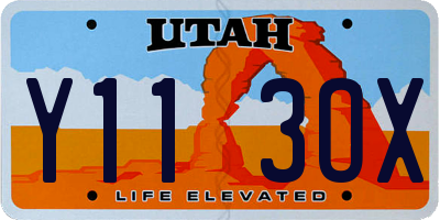 UT license plate Y113OX
