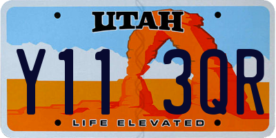 UT license plate Y113QR