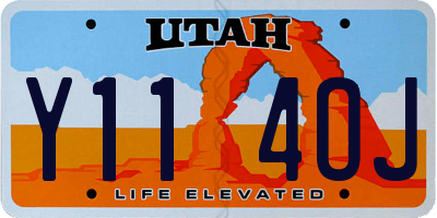 UT license plate Y114OJ
