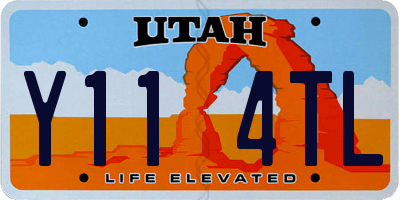 UT license plate Y114TL