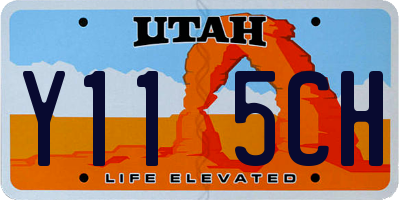 UT license plate Y115CH