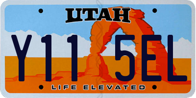 UT license plate Y115EL