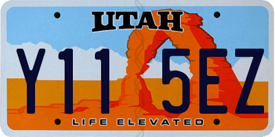 UT license plate Y115EZ