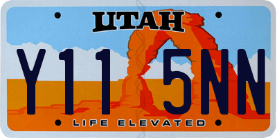 UT license plate Y115NN