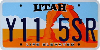UT license plate Y115SR