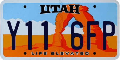 UT license plate Y116FP