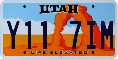UT license plate Y117IM