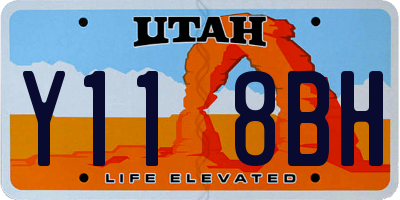 UT license plate Y118BH