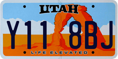 UT license plate Y118BJ