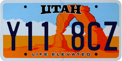 UT license plate Y118CZ