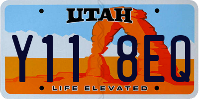 UT license plate Y118EQ