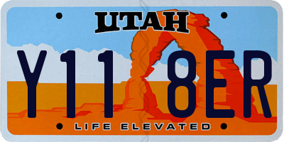 UT license plate Y118ER