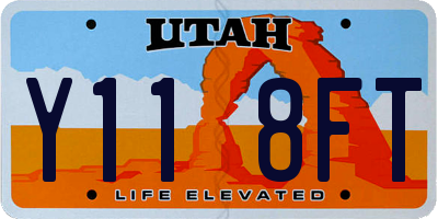 UT license plate Y118FT