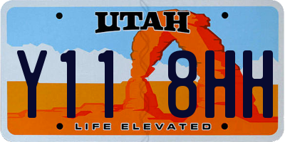 UT license plate Y118HH