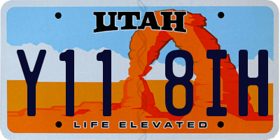 UT license plate Y118IH