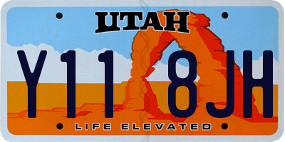 UT license plate Y118JH