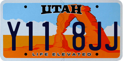 UT license plate Y118JJ
