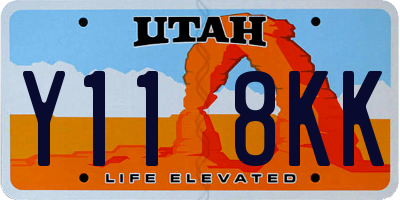 UT license plate Y118KK