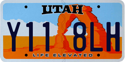 UT license plate Y118LH