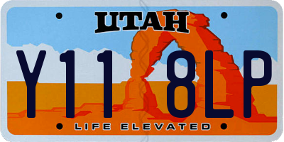 UT license plate Y118LP