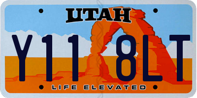 UT license plate Y118LT