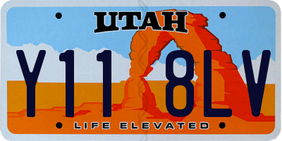 UT license plate Y118LV