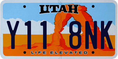 UT license plate Y118NK