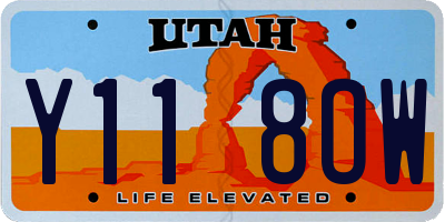 UT license plate Y118OW