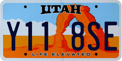UT license plate Y118SE