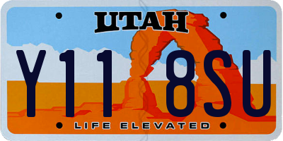 UT license plate Y118SU
