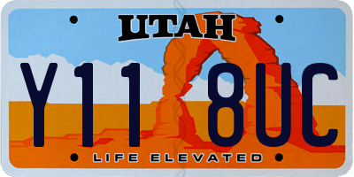 UT license plate Y118UC