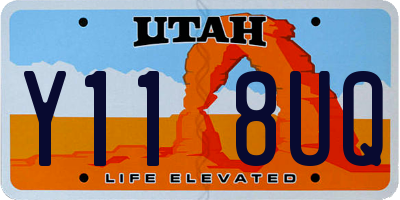 UT license plate Y118UQ