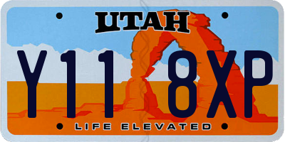UT license plate Y118XP
