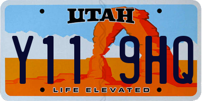 UT license plate Y119HQ