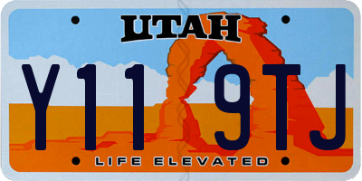 UT license plate Y119TJ