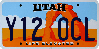UT license plate Y120CL