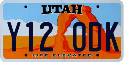 UT license plate Y120DK