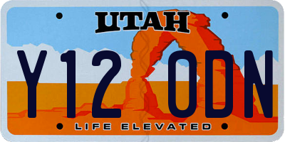 UT license plate Y120DN