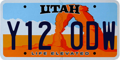 UT license plate Y120DW