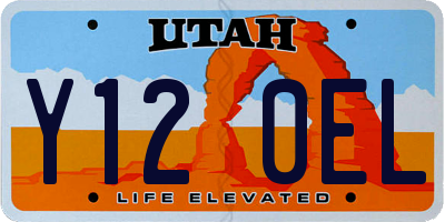 UT license plate Y120EL