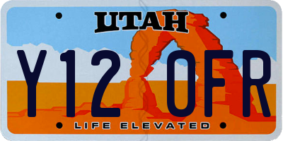 UT license plate Y120FR