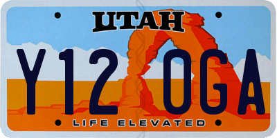 UT license plate Y120GA